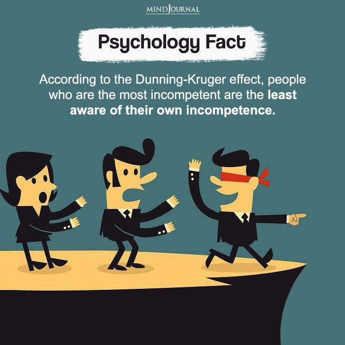 According to the Dunning Kruger effect