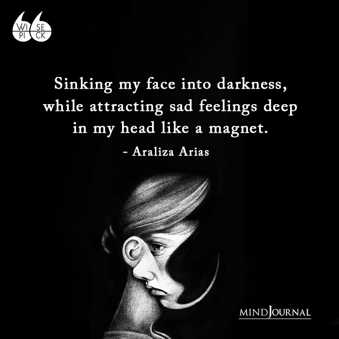 Araliza Arias Sinking my face into darkness
