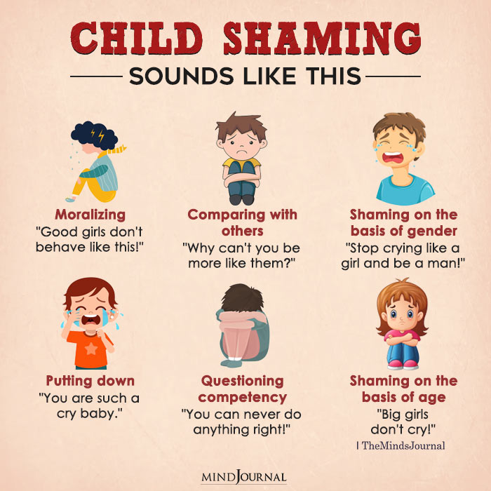 Child Shaming Sounds Like This