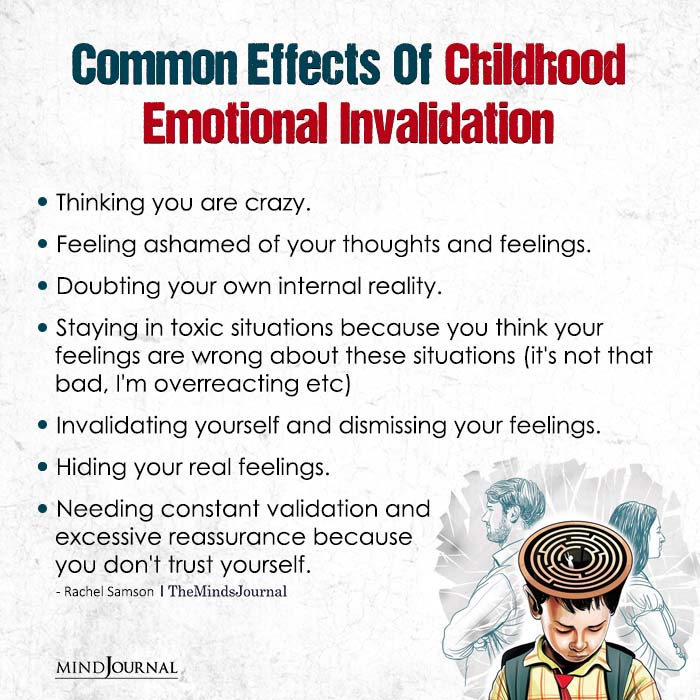 Common Effects Of Childhood Emotional Invalidation
