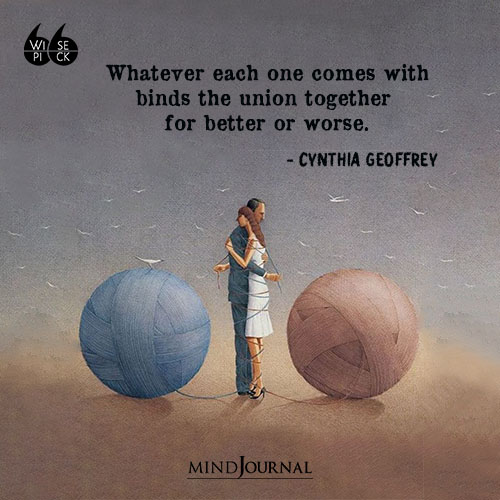 Cynthia Geoffrey Whatever each one comes with