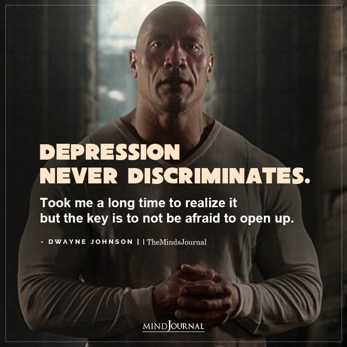 Depression never discriminates