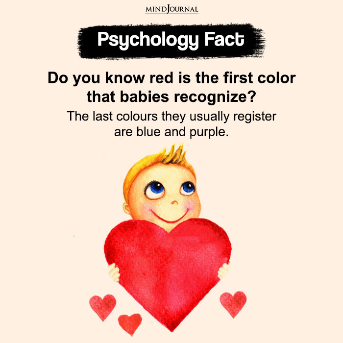 Do you know red is the first color that babies recognize