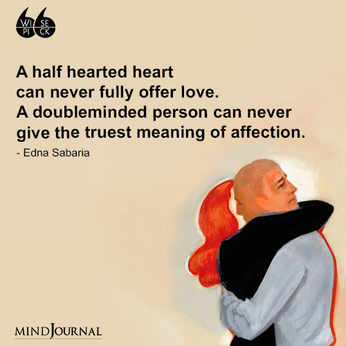 Edna Sabaria A half hearted