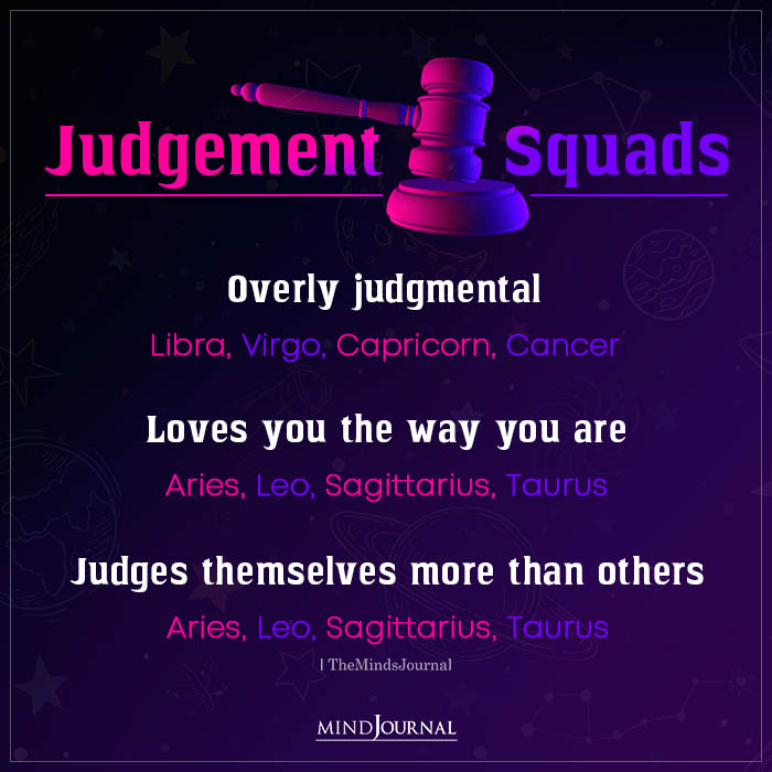 How Judgmental Are The Zodiac Signs