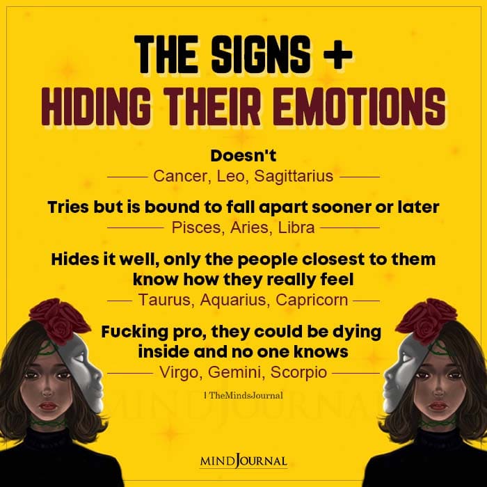 How Well Do The Zodiac Signs Hide Their Emotions