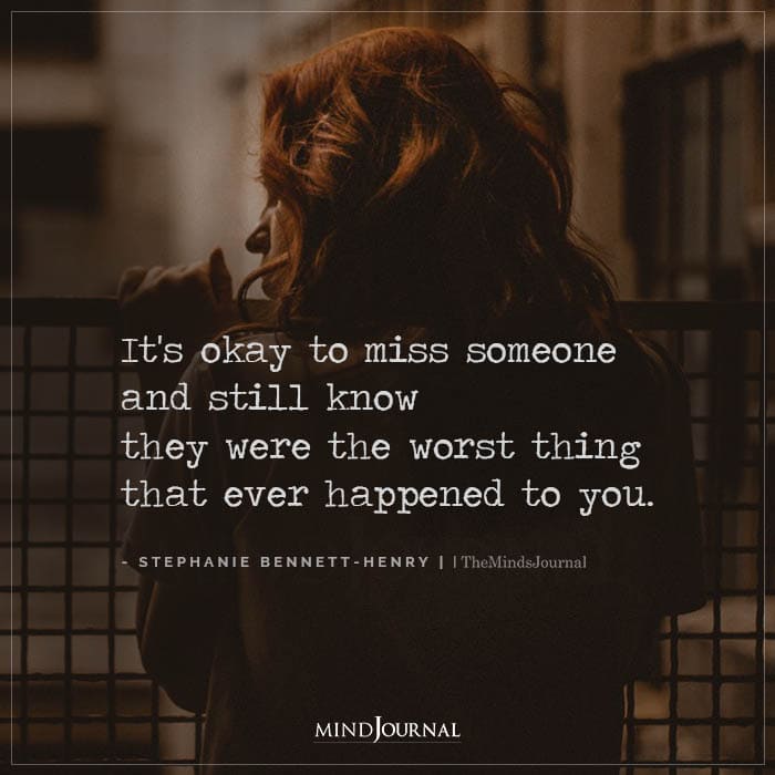Its Okay To Miss Someone