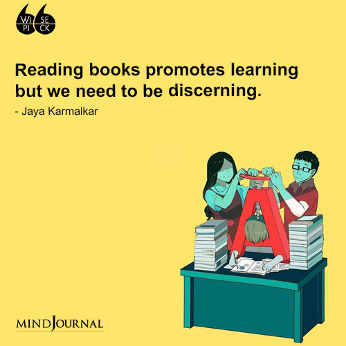 Jaya Karmalkar Reading books