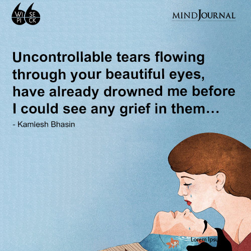 Kamlesh Bhasin Uncontrollable tears