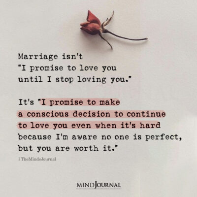 Marriage Isn’t I Promise To Love You - Brandalintipton Quotes