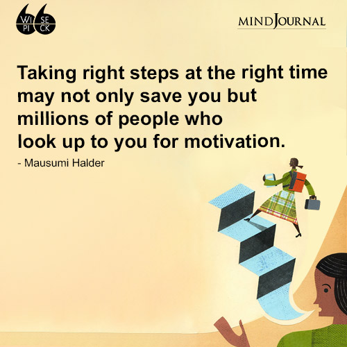 Mausumi Halder Taking right steps