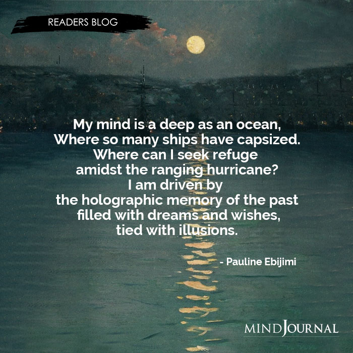 Pauline Ebijimi My mind is a deep as an ocean