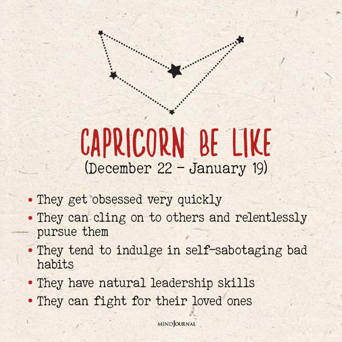 Personality Traits Of Each Zodiac Sign capricon
