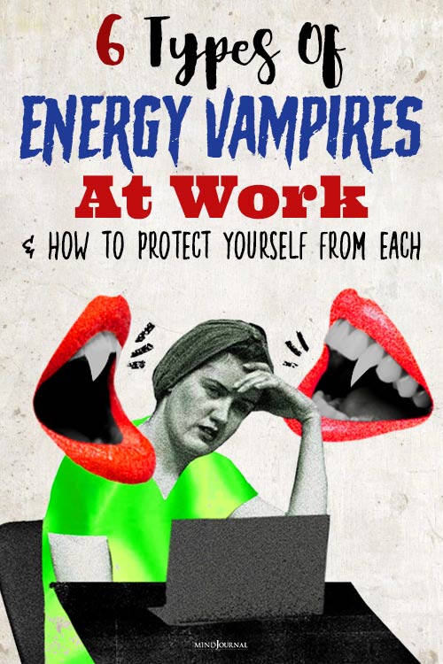 Protect Yourself from Energy Vampires at Work pin