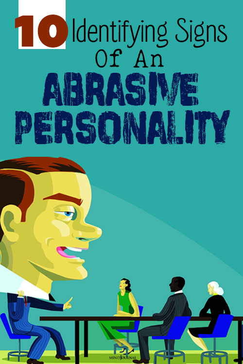Signs Of Abrasive Personality Deal pin