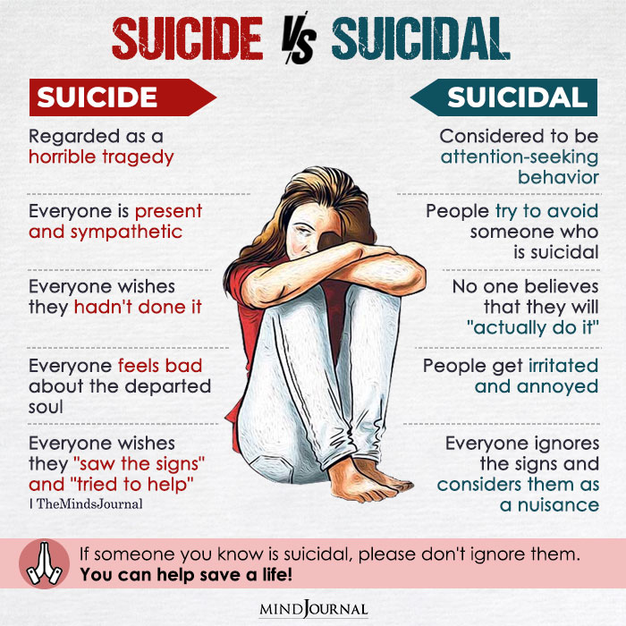 The Difference Between Suicide And Being Suicidal