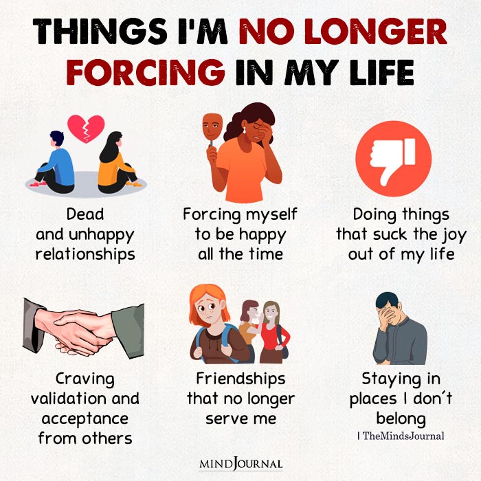 Things I’m No Longer Forcing In My Life