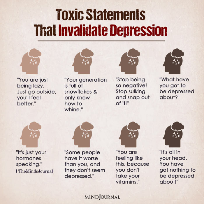 Toxic Statements That Invalidate Depression