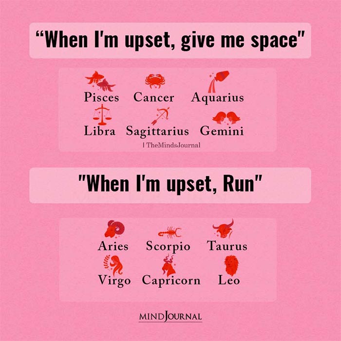 What Should You Do When Each Zodiac Sign Gets Upset