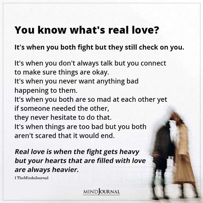 You Know What’s Real Love?