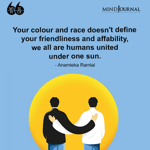 Anamieka Ramlal Your colour and race