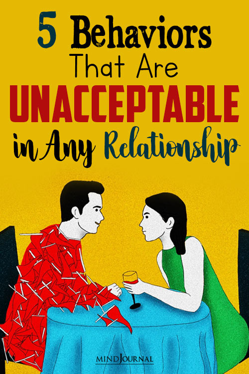 Behaviors Are Unacceptable in Any Relationship pin