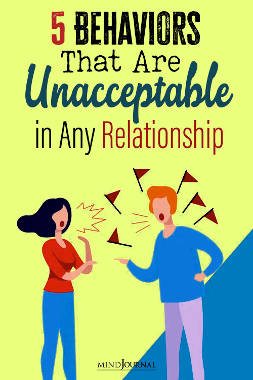 Behaviors Unacceptable in Any Relationship pin