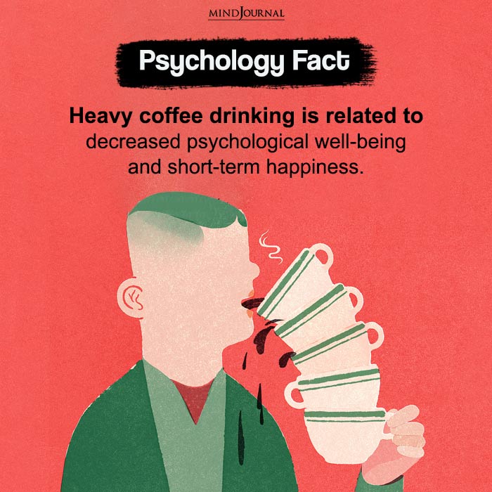 Heavy coffee drinking is related to decreased
