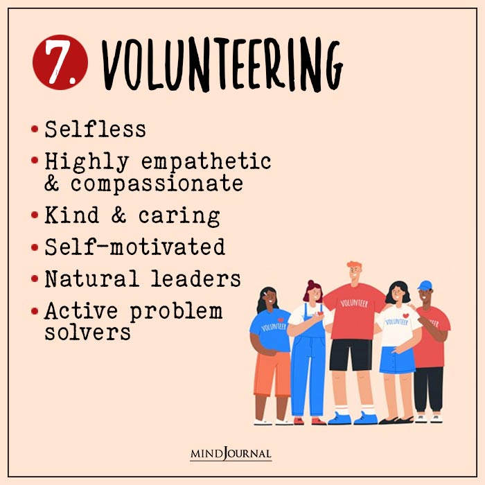 Hobbies Interests Say About You volunteering