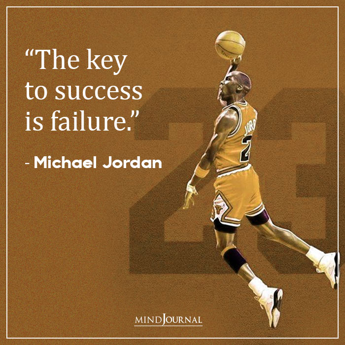 Inspirational Michael Jordan Quotes key to success is failure