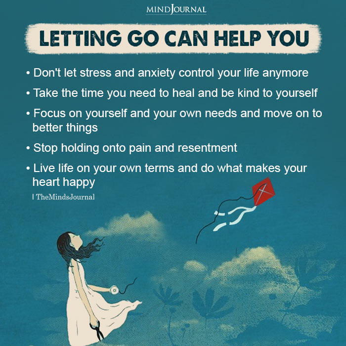 letting go can help you