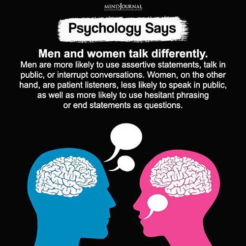 Men women talk differently
