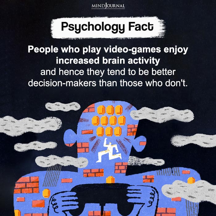 People who play video games enjoy increased brain activity