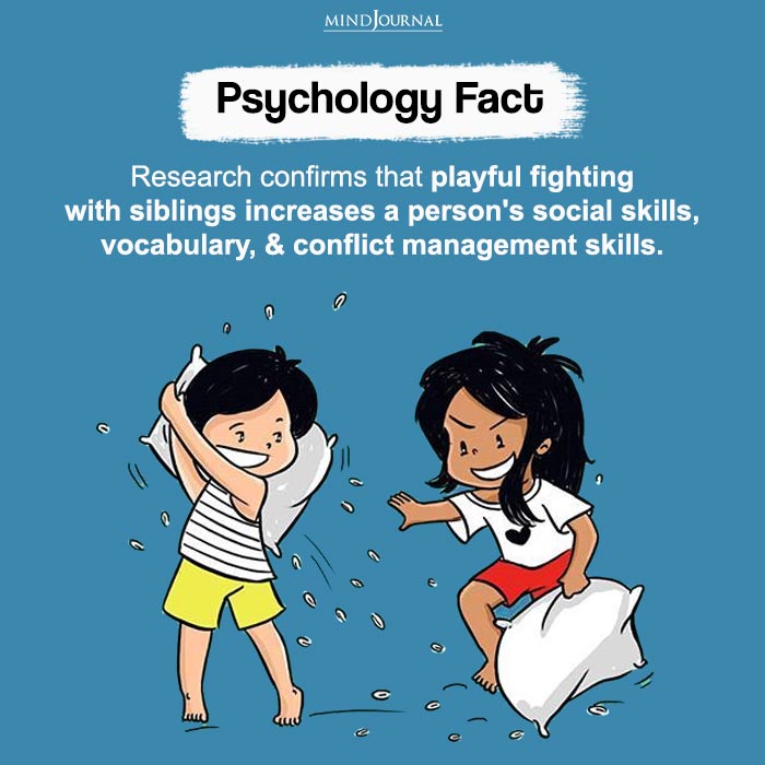 Research confirms that playful fighting with siblings