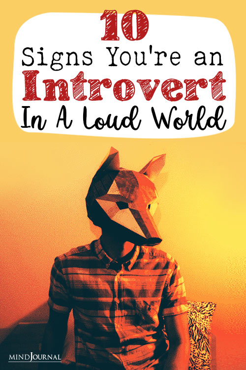 Signs You Are an Introvert in a Loud World pin