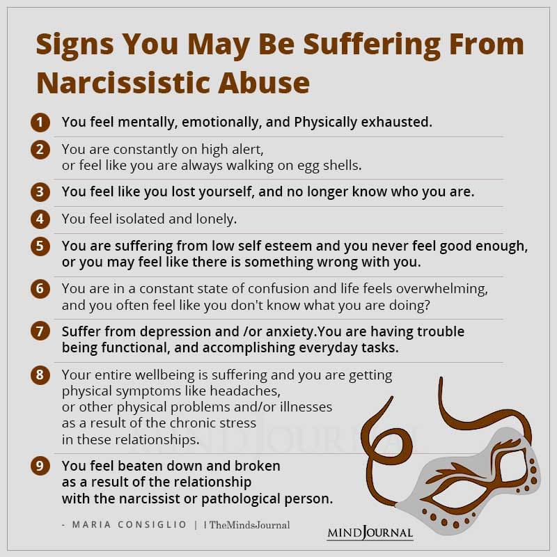 Signs You May Be Suffering From Narcissistic Abuse