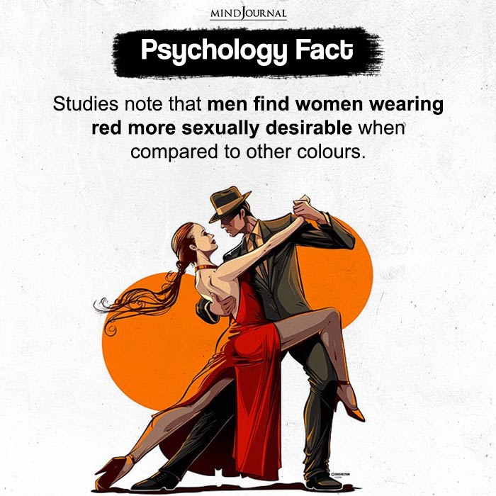 Studies note that men find women wearing red