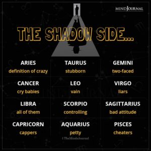 The Shadow Side Of Zodiac Signs