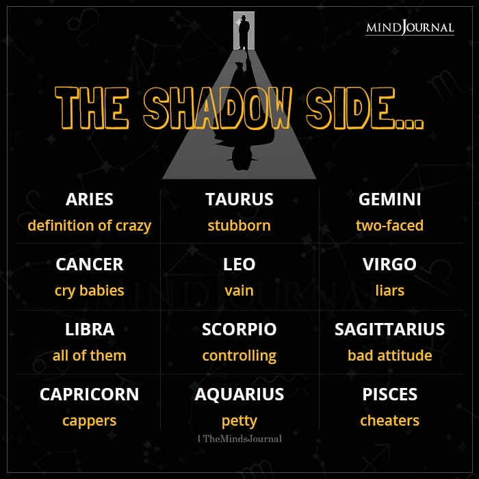 The Shadow Side Of Zodiac Signs
