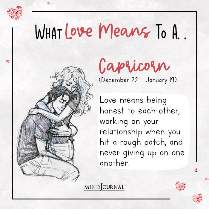 What Love Means You Based Zodiac Sign capricon