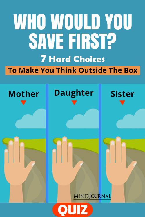Who Would You Save First mother daughter sister pin