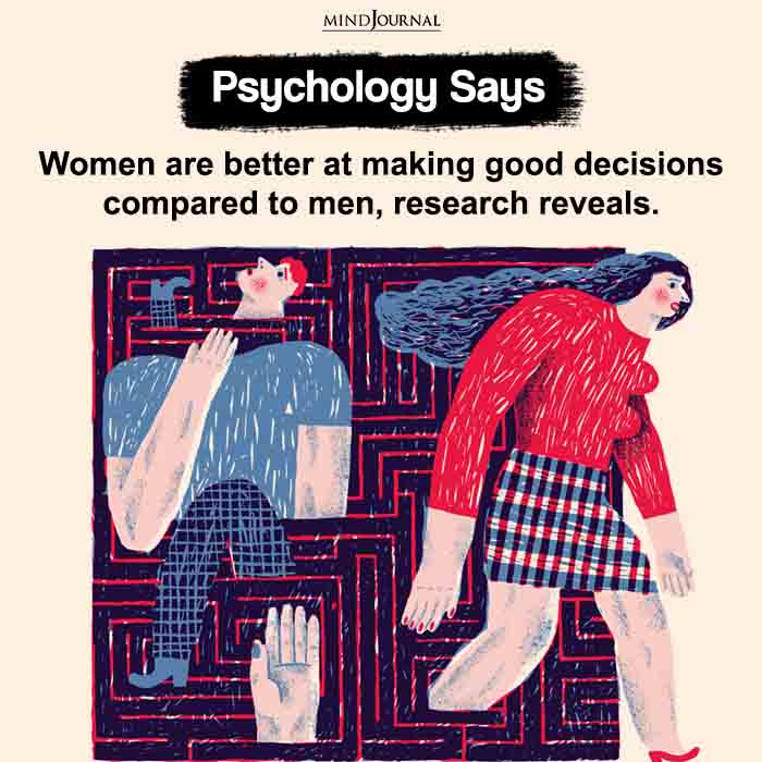 Women are better at making good decisions