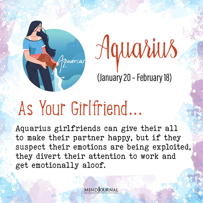 Zodiac Signs As Girlfriends aquarius