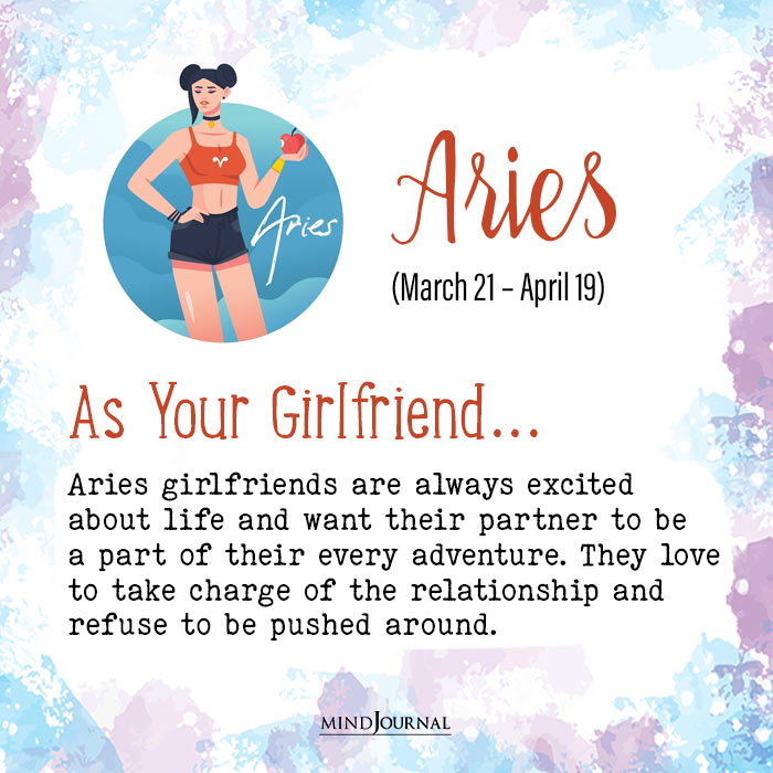 Zodiac Signs As Girlfriends aries