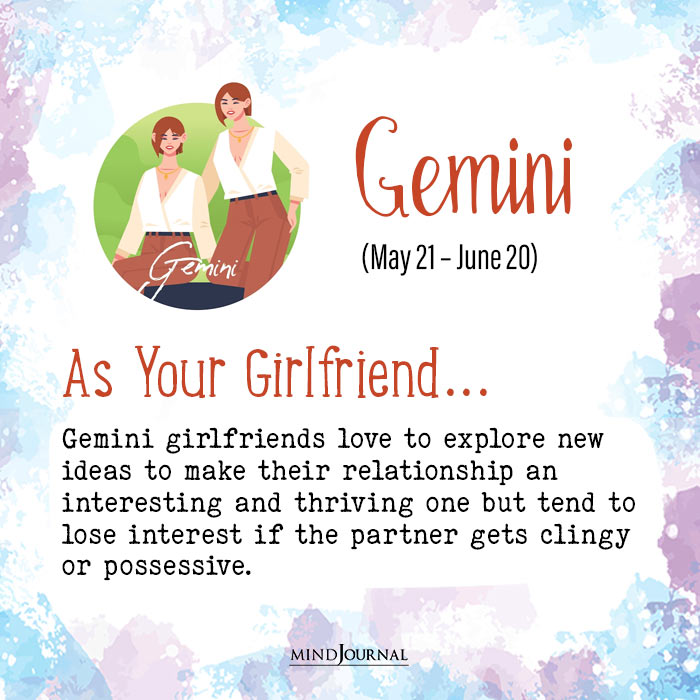 Zodiac Signs As Girlfriends gemini
