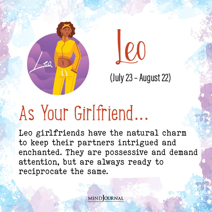 Zodiac Signs As Girlfriends leo