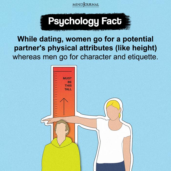 women go for a potential partner's physical attributes