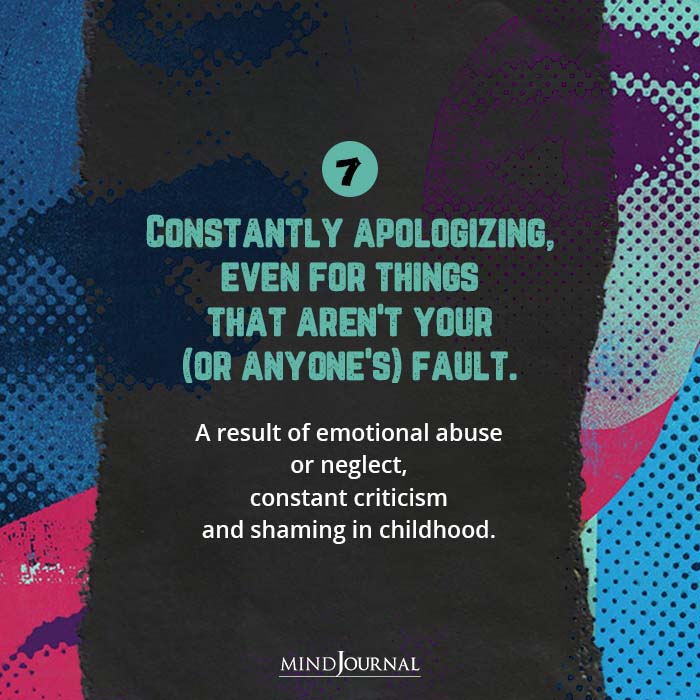 Anxious Behaviors Constantly Apologizing