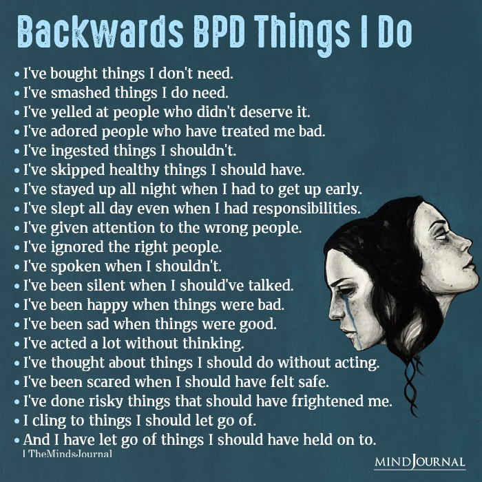 Backwards BPD Things I Do