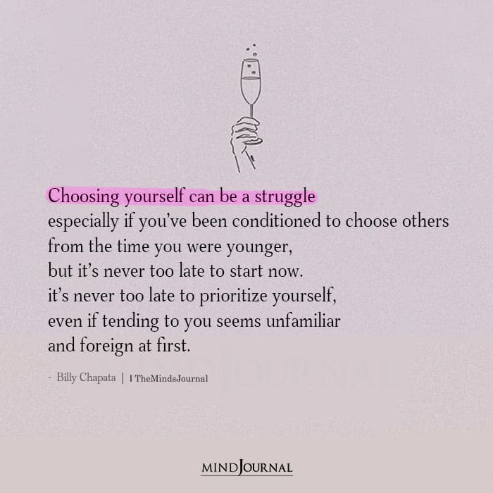 Choosing Yourself Can Be A Struggle